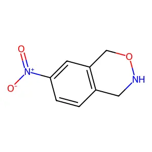 1H-2,3-Benzoxazine, 3,4-dihydro-7-nitro- structure