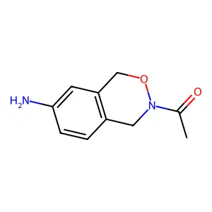 1H-2,3-Benzoxazine, 3,4-dihydro-3-acetyl-7-amino- structure