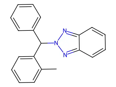 2-[(2-Methylphenyl)(phenyl)methyl]-2H-1,2,3-benzotriazole structure