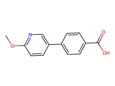 4-(6-methoxypyridin-3-yl)benzoic Acid structure