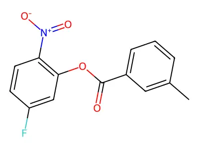 5-Fluoro-2-nitrophenyl 3-methylbenzoate structure