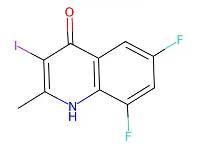 6,8-Difluoro-3-iodo-2-methylquinolin-4(1H)-one structure