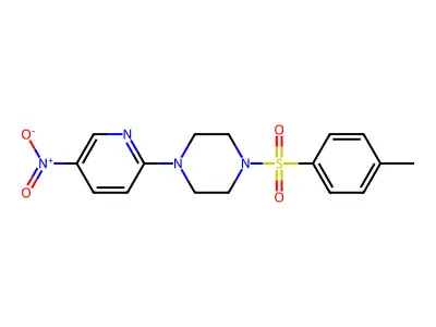 1-[(4-Methylphenyl)sulfonyl]-4-(5-nitro-2-pyridinyl)piperazine structure