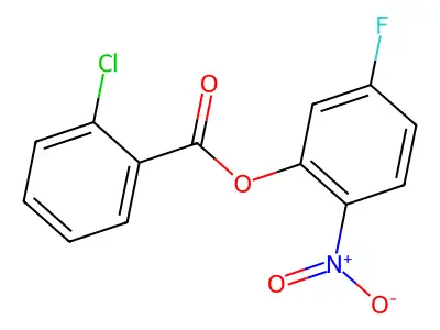 5-Fluoro-2-nitrophenyl 2-chlorobenzoate structure