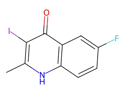 6-Fluoro-3-iodo-2-methylquinolin-4(1H)-one structure