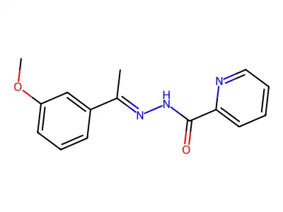 (Z)-N'-(1-(3-methoxyphenyl)ethylidene)picolinohydrazide structure