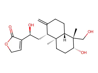 14-deoxy-12-hydroxyandrographolide structure