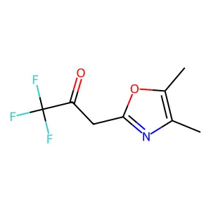 3-(4,5-Dimethyl-1,3-oxazol-2-yl)-1,1,1-trifluoropropan-2-one structure