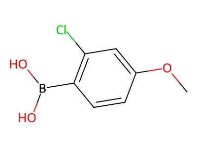 (4-Chloro-2-methoxyphenyl)boronic acid structure