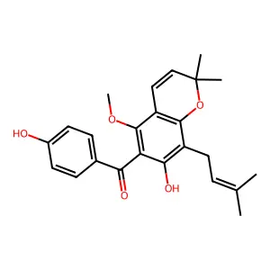 Vismiaphenone F structure