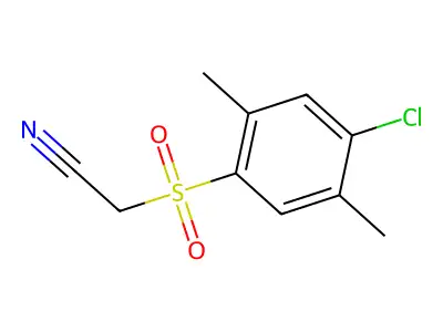 2-(2,5-Dimethyl-4-chlorobenzenesulfonyl) acetonitrile structure