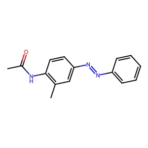 Acetamide, N-[2-methyl-4-(2-phenyldiazenyl)phenyl]- structure
