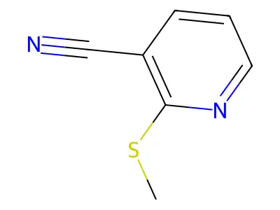 2-(Methylthio)nicotinonitrile structure