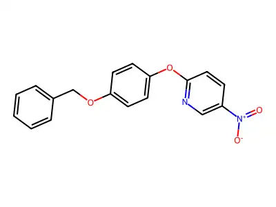 2-(4-Benzyloxyphenoxy)-5-nitropyridine structure