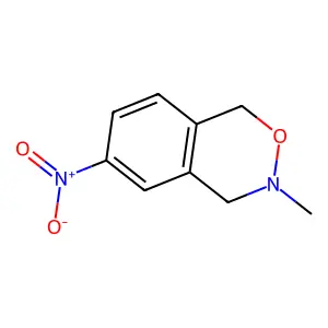 1H-2,3-Benzoxazine, 3,4-dihydro-3-methyl-6-nitro- structure