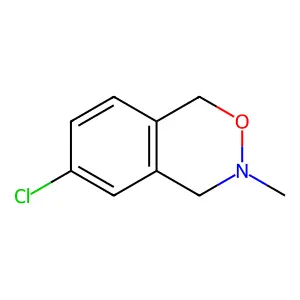 1H-2,3-Benzoxazine, 3,4-dihydro-6-chloro-3-methyl- structure