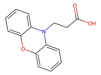 10H-Phenoxazine-10-propanoic acid structure