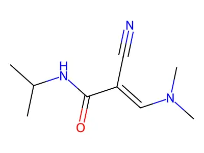 2-cyano-3-(dimethylamino)-N-(propan-2-yl)prop-2-enamide structure