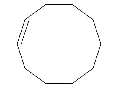 环癸烯 structure