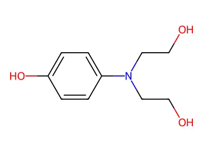 4-[Bis(2-hydroxyethyl)amino]phenol structure
