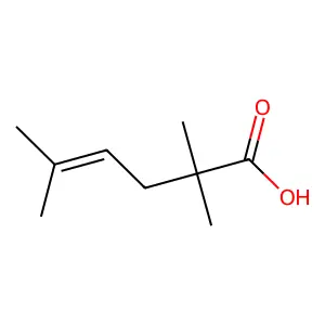 2,2,5-Trimethylhex-4-enoic acid structure