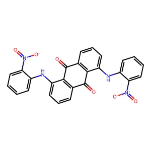 1,5-Bis(o-nitroanilino)anthraquinone structure