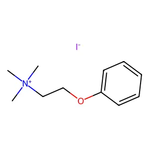 (2-苯氧乙基)三甲基碘化铵 structure