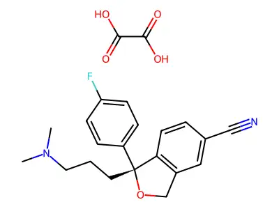 草酸艾司西酞普兰 structure