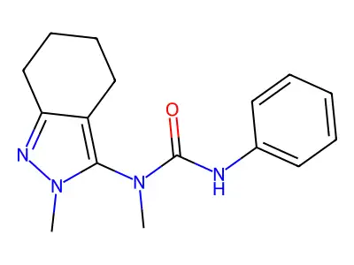 N-methyl-N-(2-methyl-4,5,6,7-tetrahydro-2H-indazol-3-yl)-N'-phenylurea structure