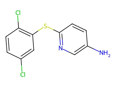 6-[(2,5-Dichlorophenyl)thio]pyridin-3-amine structure