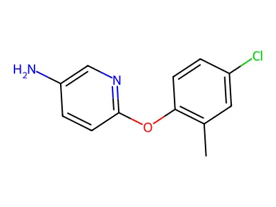 6-(4-Chloro-2-methylphenoxy)pyridin-3-amine structure