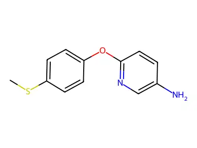 6-[4-(Methylsulfanyl)phenoxy]pyridin-3-amine structure