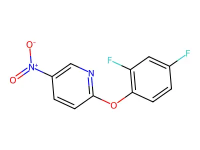 2-(2,4-Difluorophenoxy)-5-nitropyridine structure