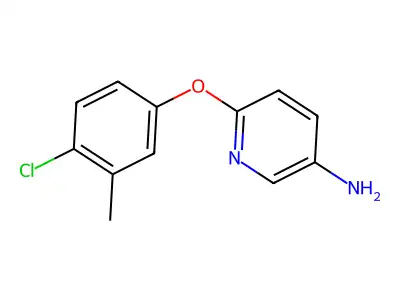 6-(4-Chloro-3-methylphenoxy)pyridin-3-amine structure