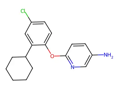 6-(4-Chloro-2-cyclohexylphenoxy)pyridin-3-amine structure