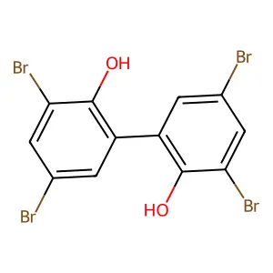 2,2'-Dihydroxy-3,3',5,5'-tetrabromobiphenyl structure