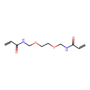 2-Propenamide, N,N'-(1,2-ethanediylbis(oxymethylene))bis- structure