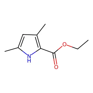1H-Pyrrole-2-carboxylic acid, 3,5-dimethyl-, ethyl ester structure