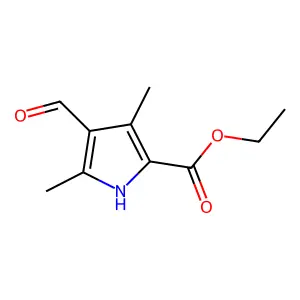 ethyl 4-formyl-3,5-dimethyl-1H-pyrrole-2-carboxylate structure