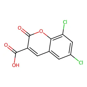 6,8-Dichloro-2-oxo-2H-chromene-3-carboxylic acid structure
