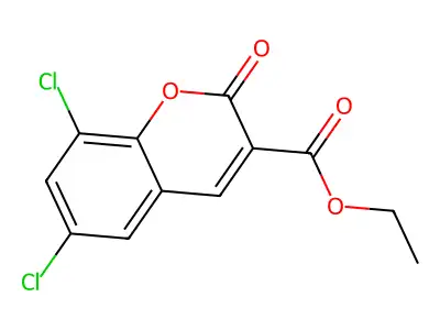 ethyl 6,8-dichloro-2-oxo-2H-chromene-3-carboxylate structure