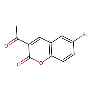 3-acetyl-6-bromo-2H-chromen-2-one structure