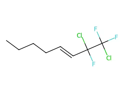 (1,2-Dichloro-1,2,2-trifluoroethyl)cyclohexane structure