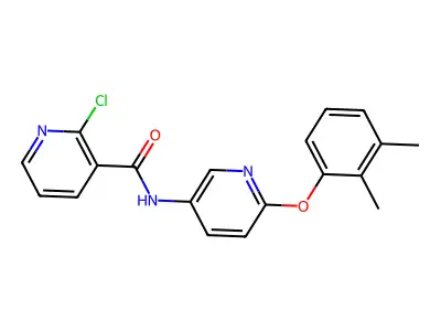 2-Chloro-N-[6-(2,3-dimethylphenoxy)pyridin-3-yl]nicotinamide structure