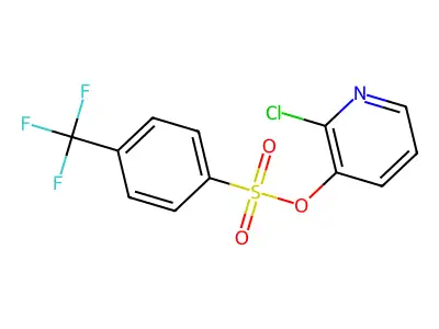 2-Chloro-3-pyridyl 4-(trifluoromethyl)benzene-1-sulphonate structure