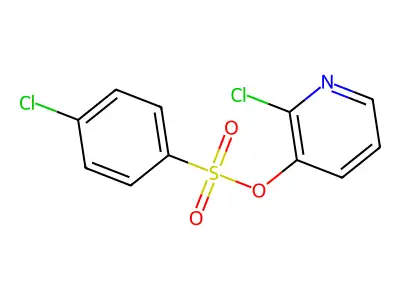 2-Chloro-3-pyridyl 4-chlorobenzene-1-sulfonate structure