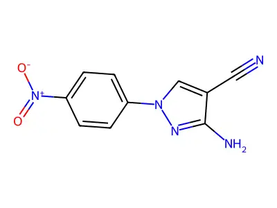 3-amino-1-(4-nitrophenyl)-1H-pyrazole-4-carbonitrile structure