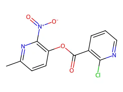 6-Methyl-2-nitro-3-pyridyl 2-chloronicotinate structure