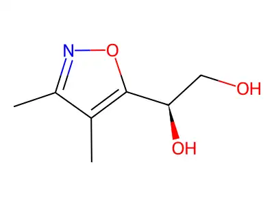 (R)-1-(3,4-Dimethylisoxazol-5-yl)ethane-1,2-diol structure