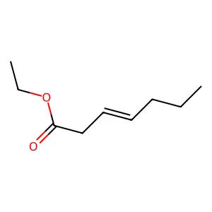 3-Heptenoic acid, ethyl ester structure